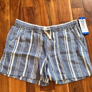 Nautica Linen blend shorts L NWT